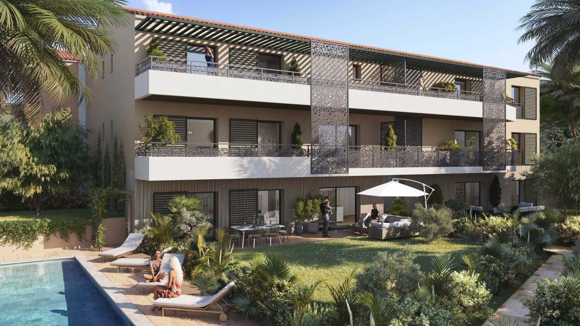 Saint-Tropez, 4 pièces en Dernier Étage avec Terrasse, Piscine et Parking